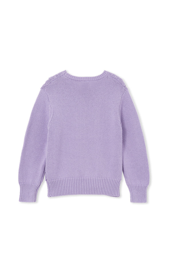 Milky Lilac Detail Knit Jumper