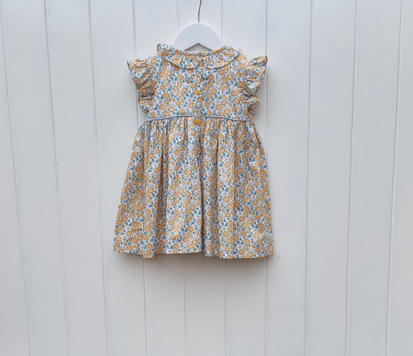 Smox Rox Goldie dress in yellow and blue floral