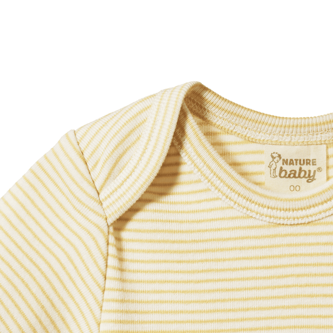 Nature Baby Bodysuit sand pinstripe