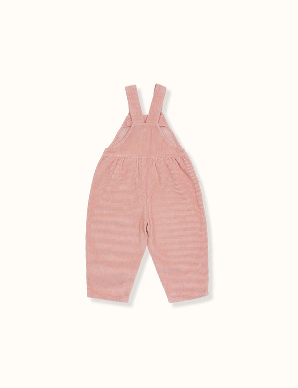 Goldie & Ace Sammy Corduroy Overalls Peach in Orange