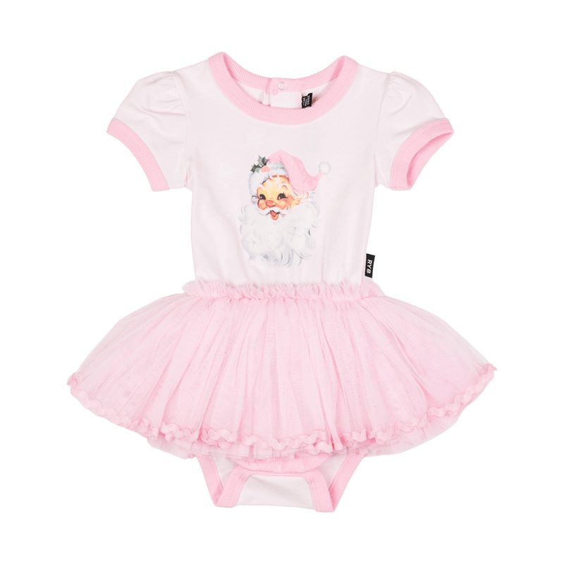 Rock Your Baby pink Santa baby circus dress in pink