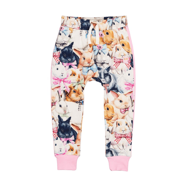 Rock Your Baby Bunny Bows Track Pants in multicolour