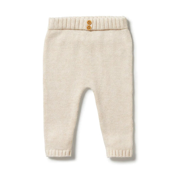 Wilson & Frenchy knitted legging sand melange in cream