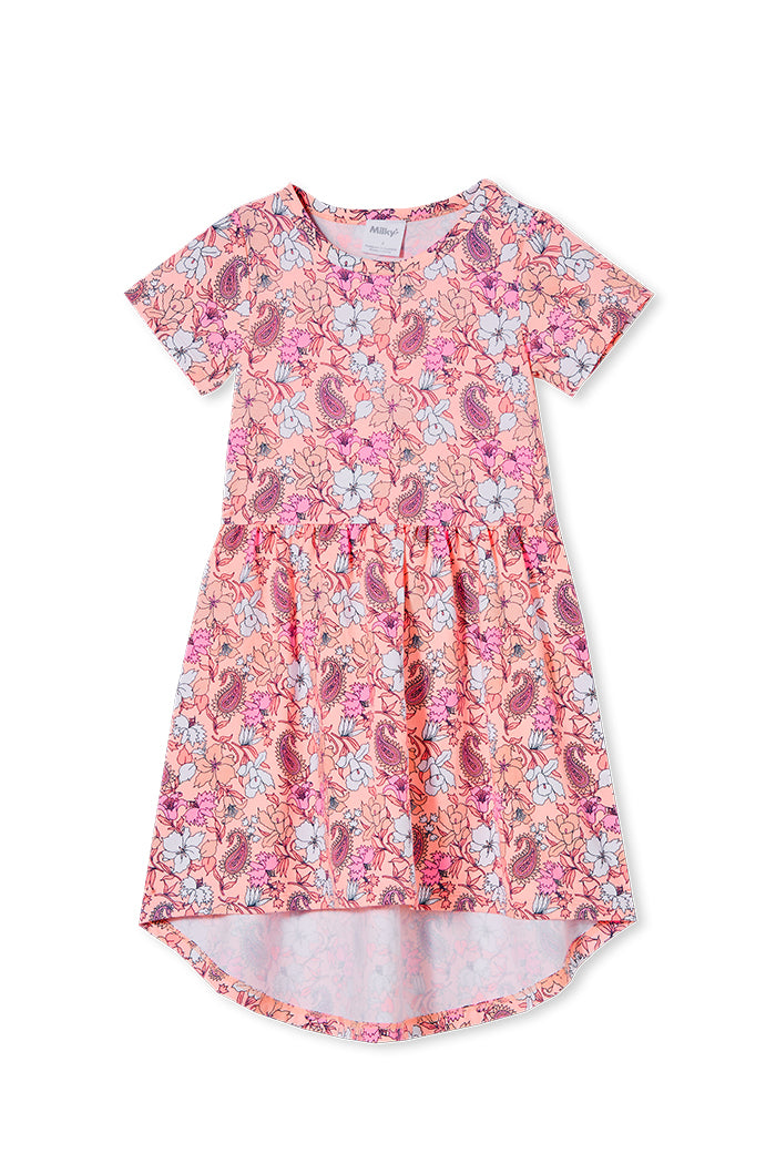 Milky paisley floral dress