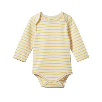 Nature Baby Bodysuit sunshine sailor stripe in yellow
