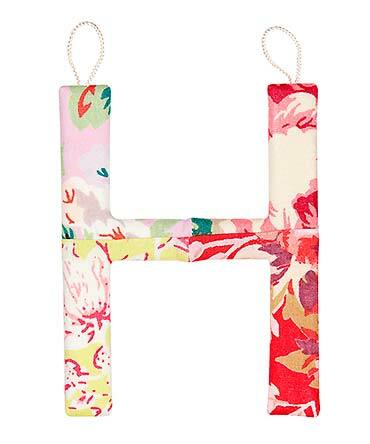 Toshi Alphabet Letters A - Z  Rose in pink