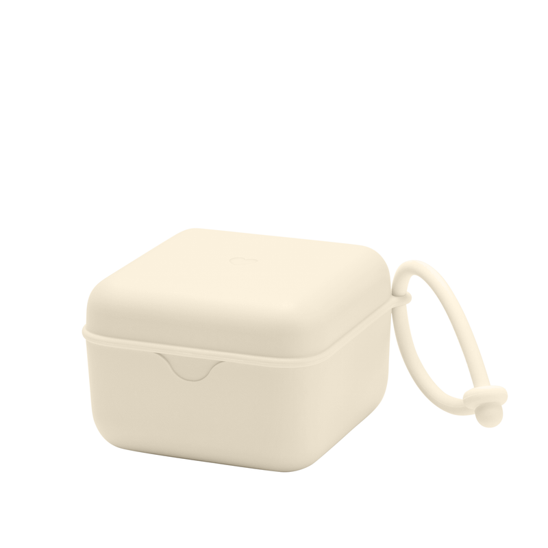 Bibs Pacifier Box Ivory in Cream