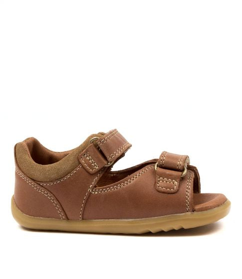 Bobux Step up Driftwood Sandal - Caramel in brown