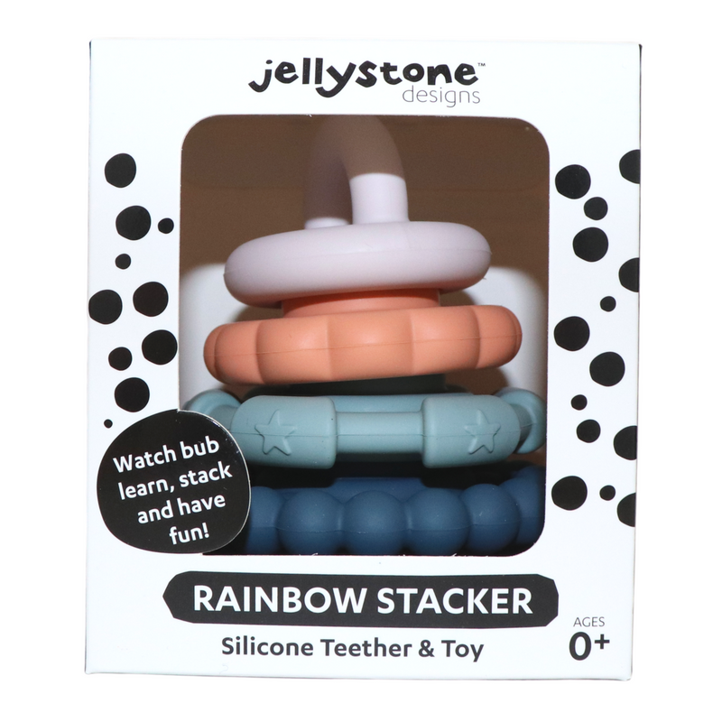 Jellystone Rainbow Stacker and Teether Toy - Earth