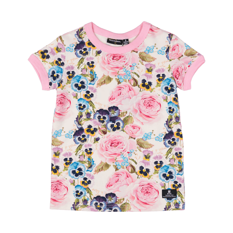 Rock Your Baby Violet t-shirt in white