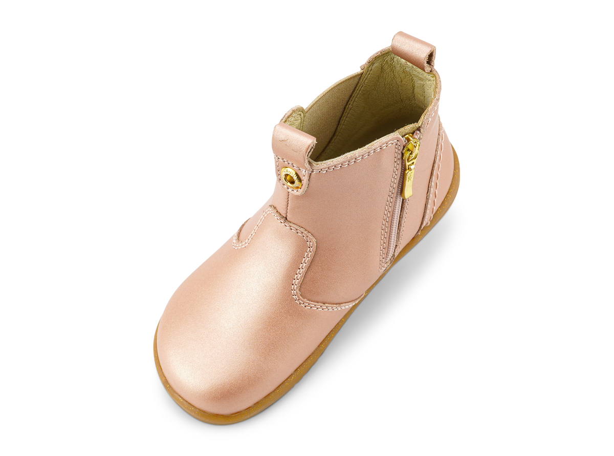 Bobux Kids+ Jodhpur Boot Rose Gold  in pink