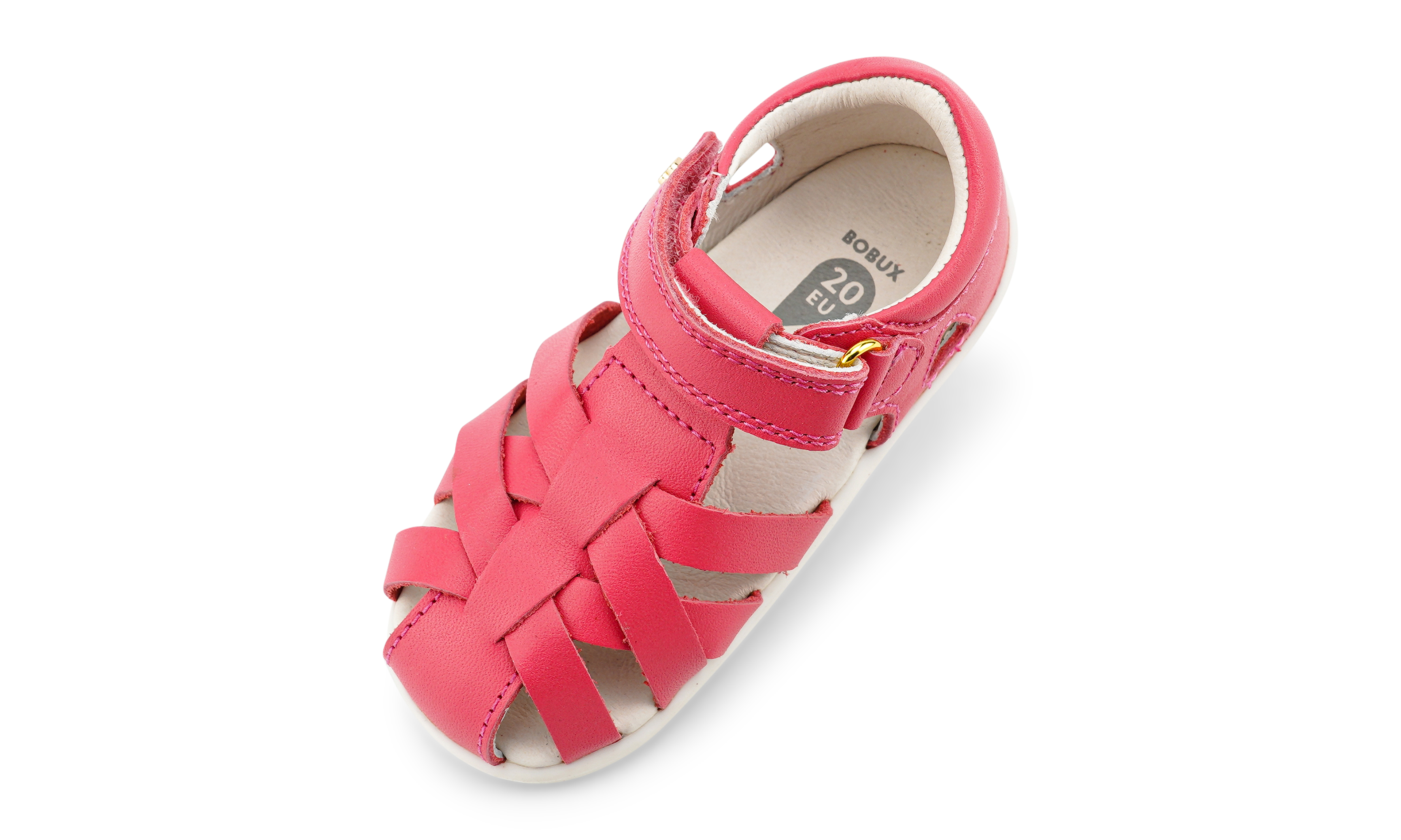Bobux step up tropicana 11 sandal guava in pink