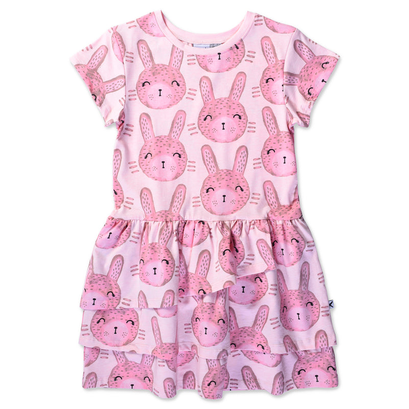 Minti Dash Bunny Dress Pink Marle in Pink