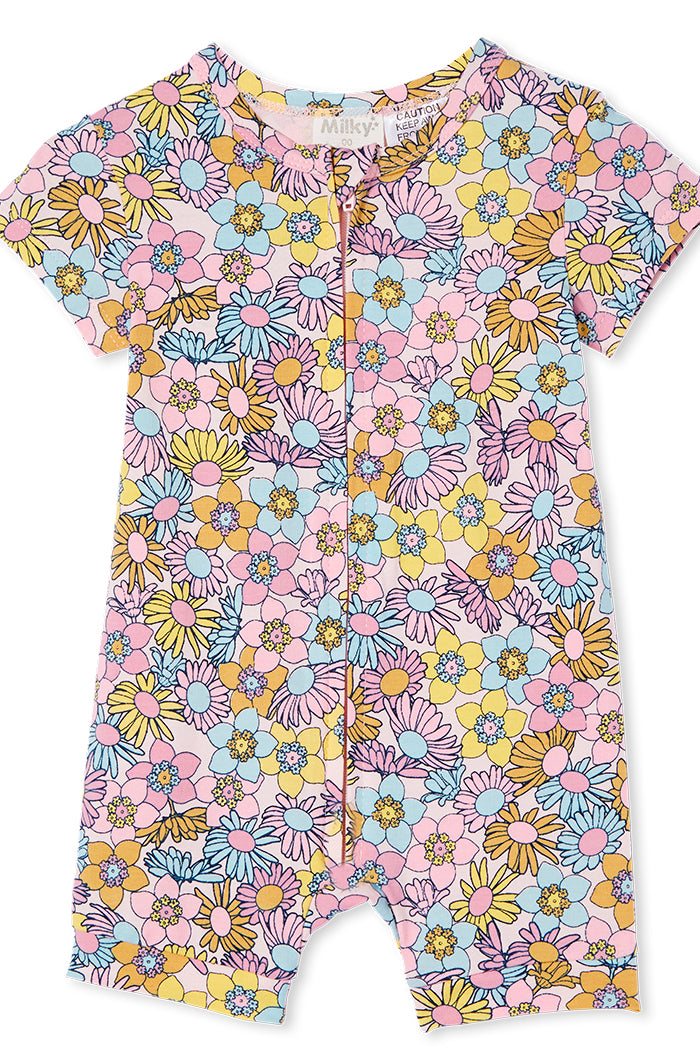 Milky Wild Child Romper Multi Print