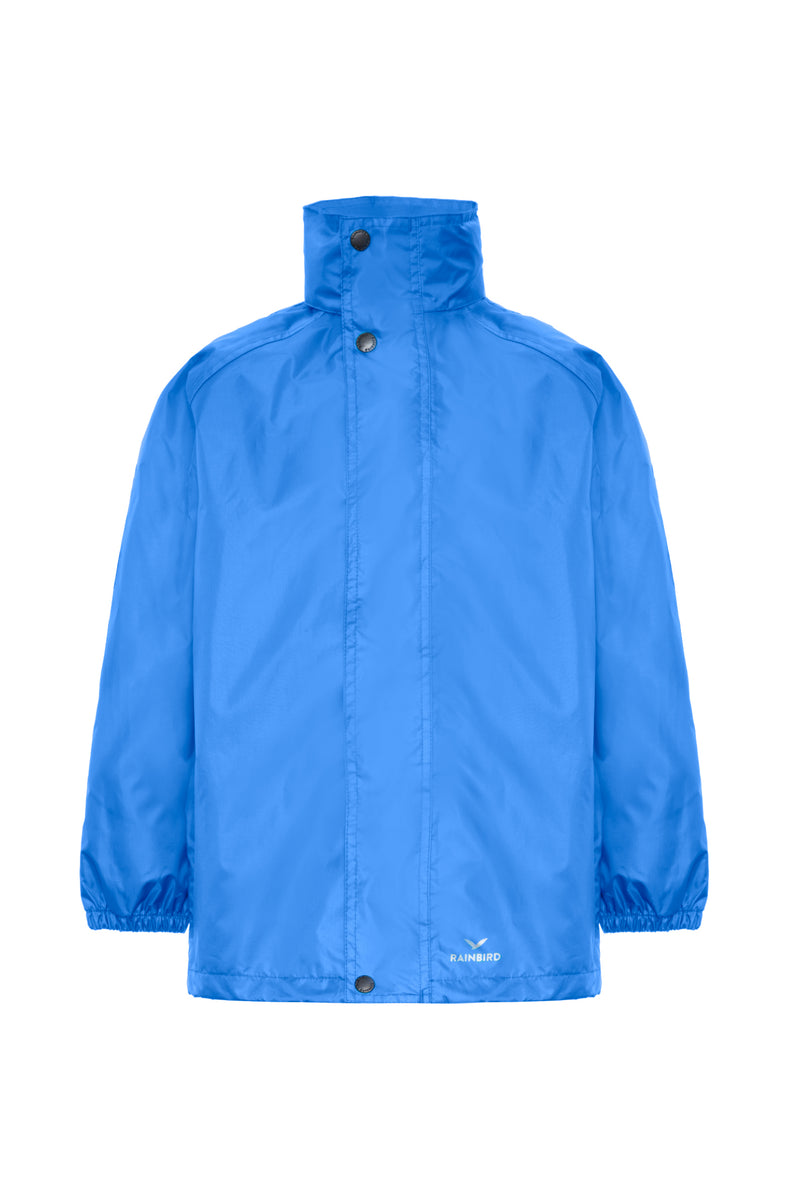 Rainbird Stowaway Waterproof jacket in Aster Blue