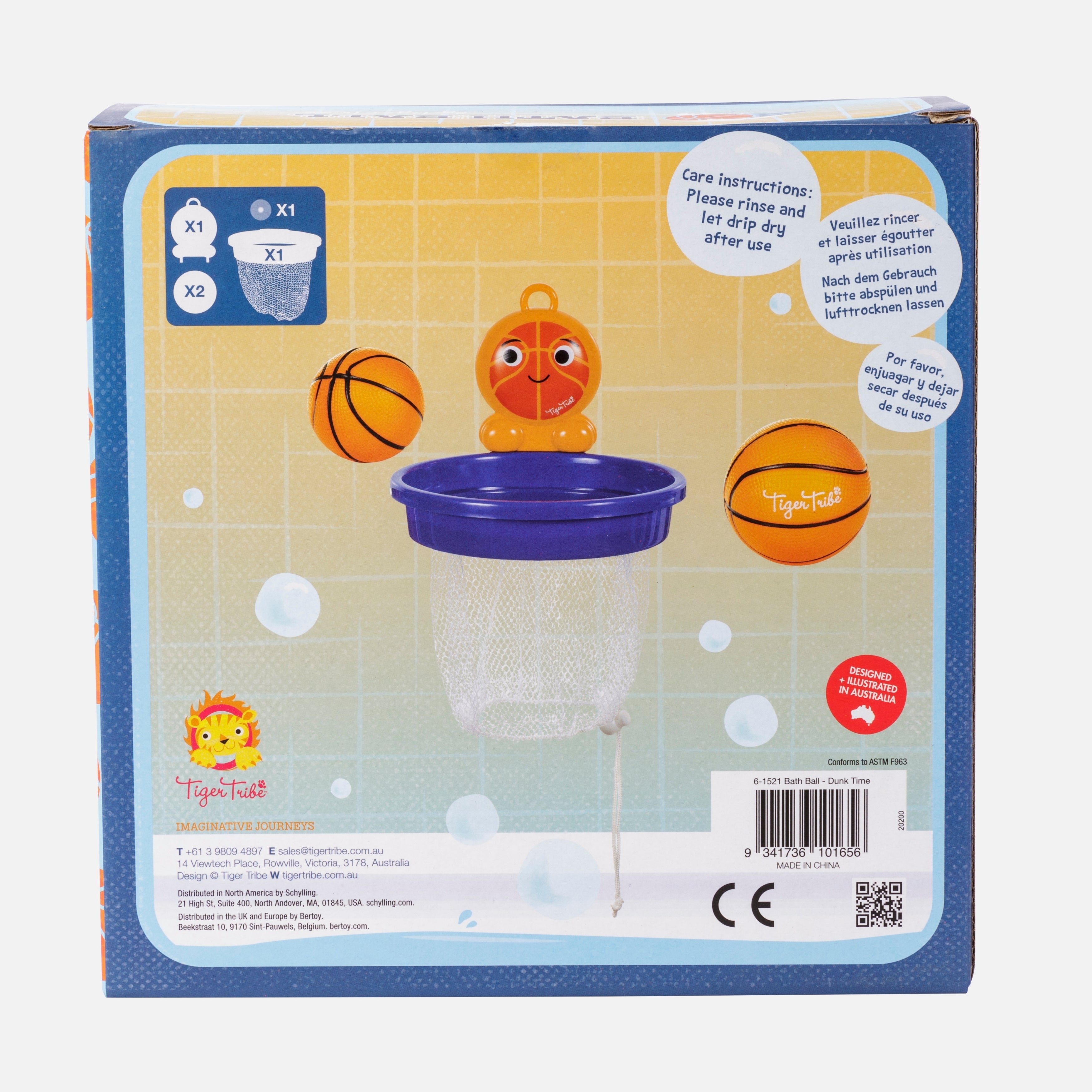 Tiger Tribe Bath Ball Dunk Time
