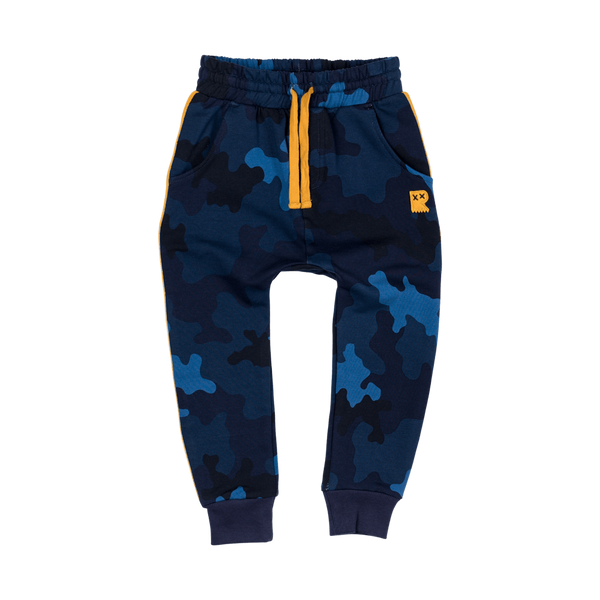 Rock Your Baby Blue Peace brother Track Pants in blue