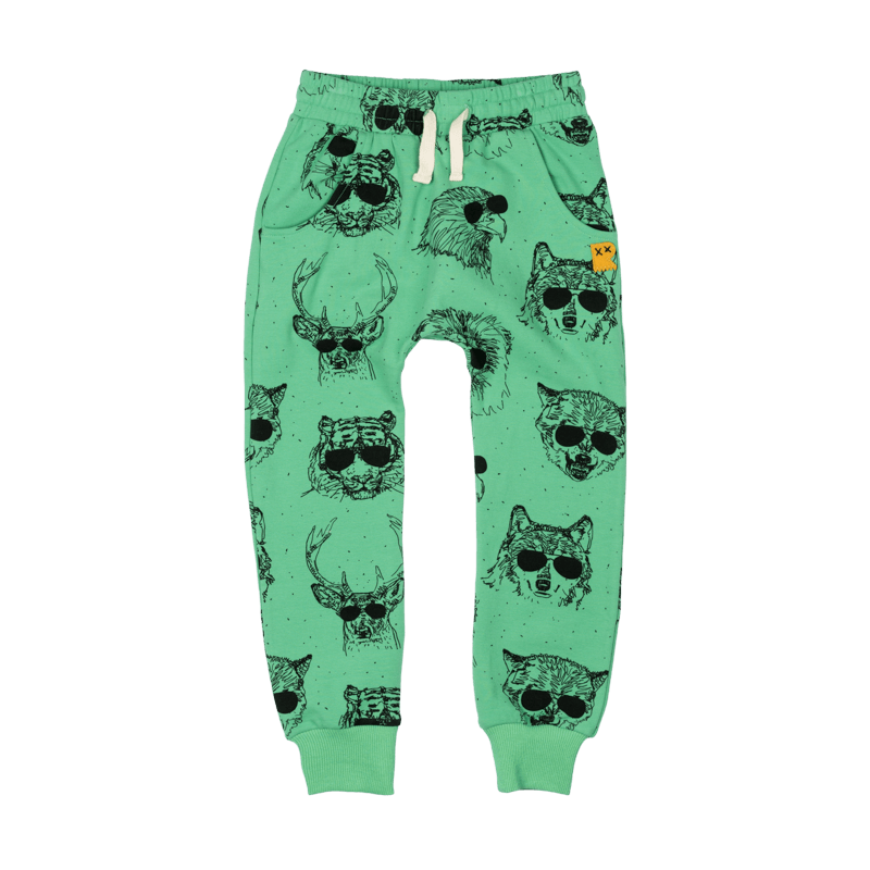 Rock Your Baby Wild Life Trackpants in Mint Green