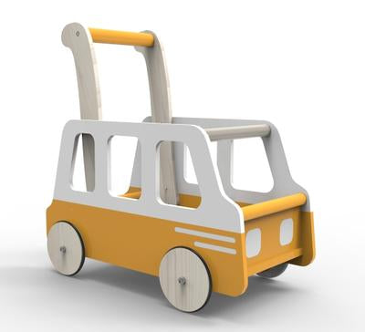 Moover Line Yellow School Bus Baby Walker