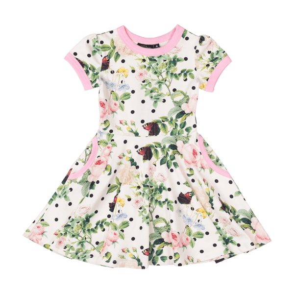 Rock Your Baby Augusta waisted dress in white