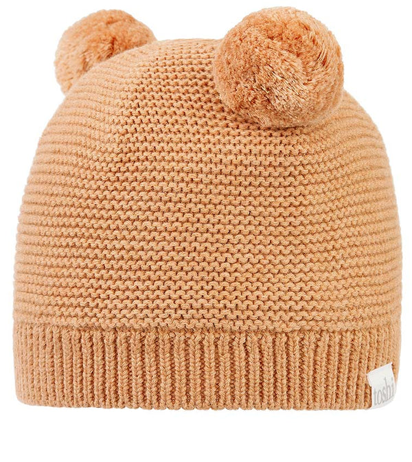 Toshi Organic beanie snowy ginger in brown