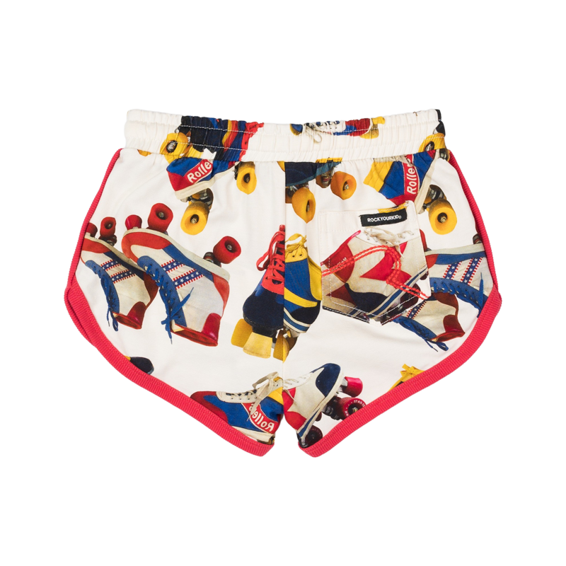 Rock your baby retro skates Farrah shorts in multi colour