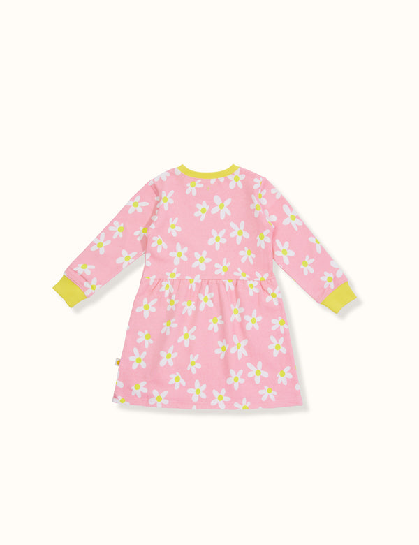 Goldie & Ace Dahlia Daisy Gathered Pocket Dress Pink Multi in Pink
