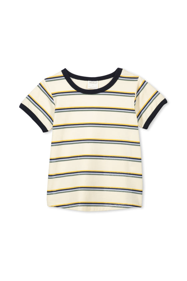 Milky Clothing baby retro stripe tee