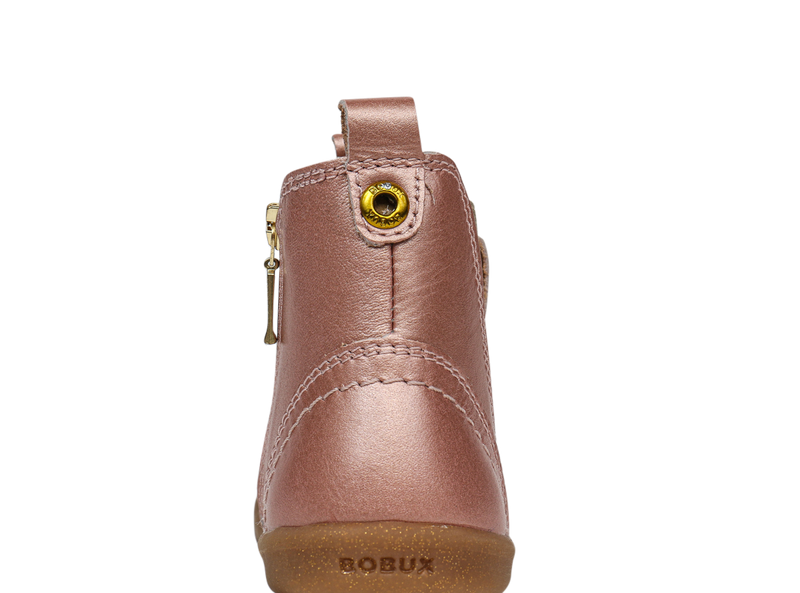 Bobux I-Walk Jodhpur Boot Rose Gold  in pink