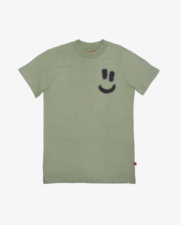 Band of Boys Run This Town Tee Moss Green in Green