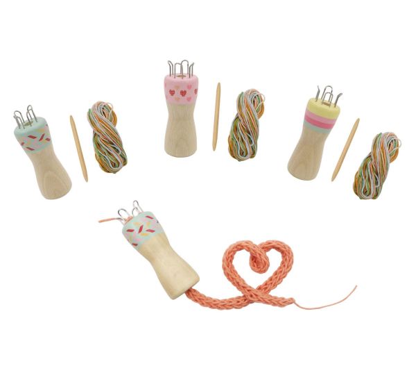 ToysLink Wooden Knitting Doll