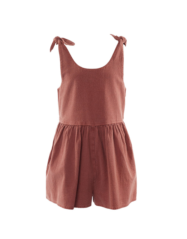 Eve Girl Viv playsuit in rust