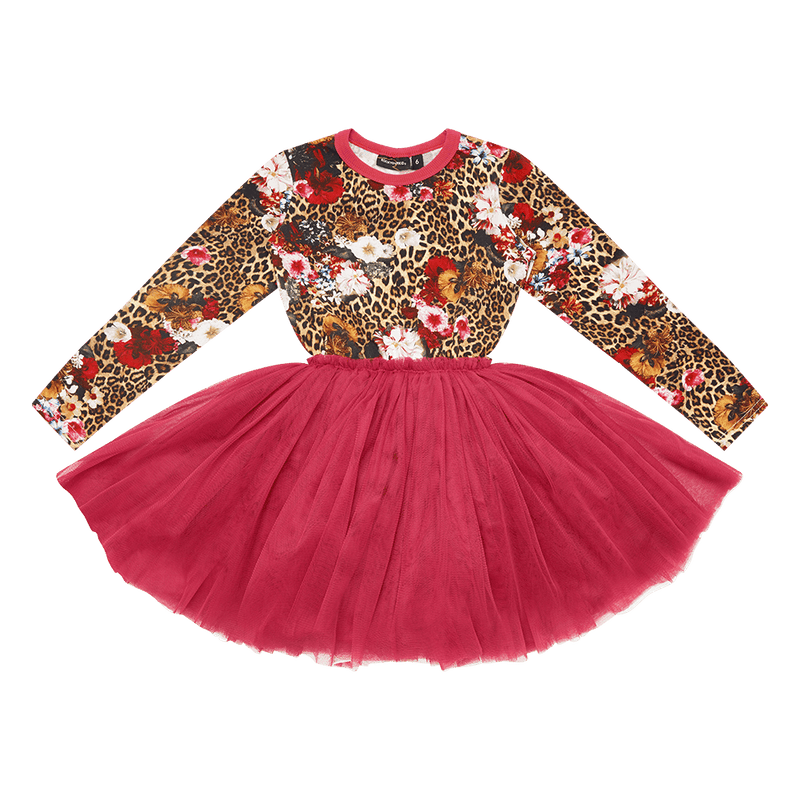Rock Your Baby Leopard Floral Circus Dress