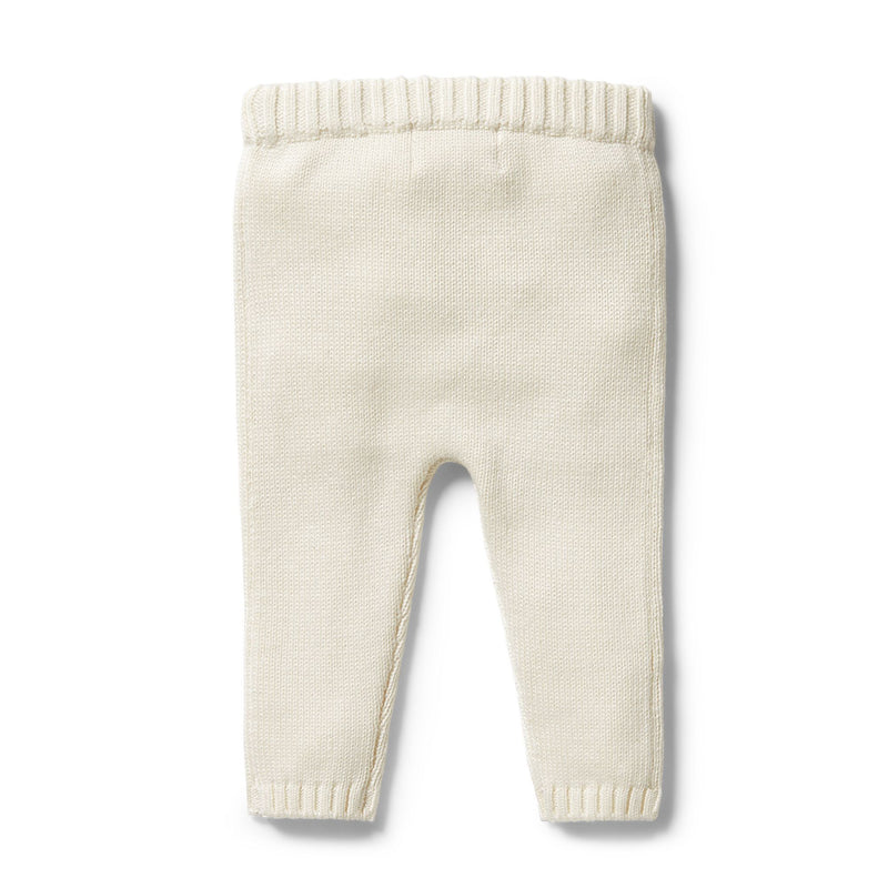 Wilson & Frenchy knitted legging gardenia in cream