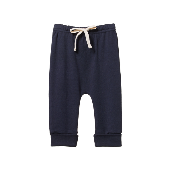 Nature Baby drawstring pants in navy