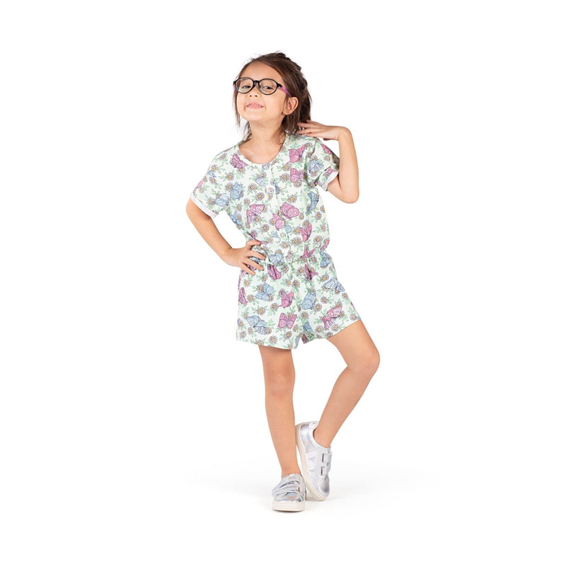 Paper Wings T-Shirt Romper Butterfly Daisies