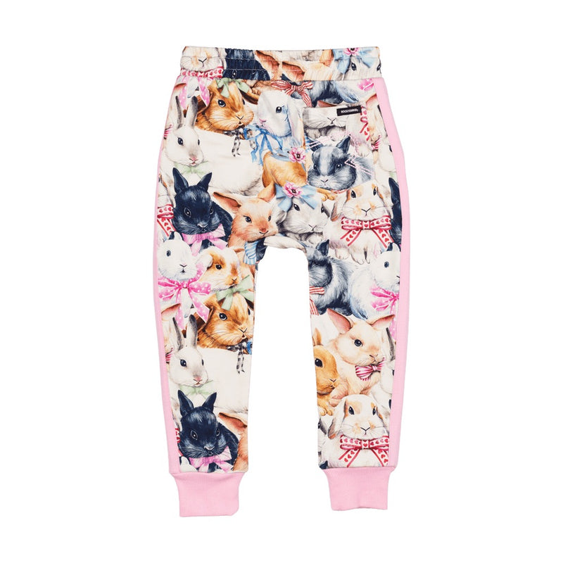 Rock Your Baby Bunny Bows Track Pants in multicolour