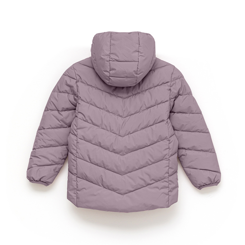 Crywolf Eco-Puffer Jacket Lilac in Purple