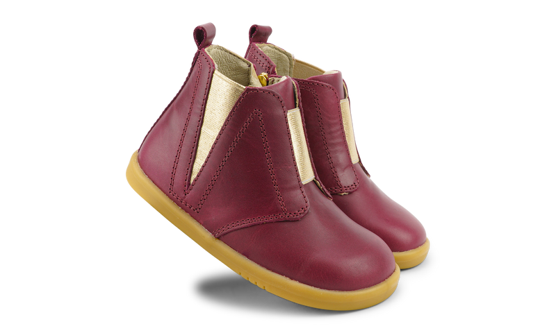 Bobux Kid+ Signet Boots Boysenberry in pink