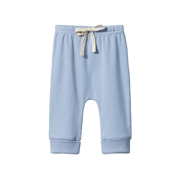 Nature Baby drawstring pants dusky in blue