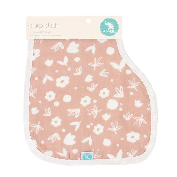 All4Ella Burp Cloth Dusty Pink