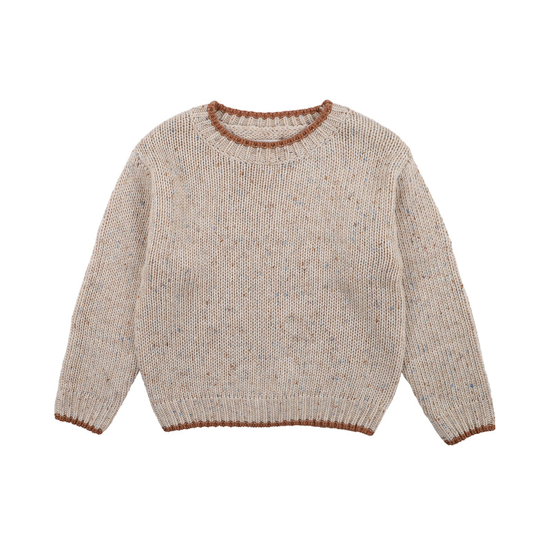 Fox & Finch Wallaby speckle jumper latte fleck in light brown