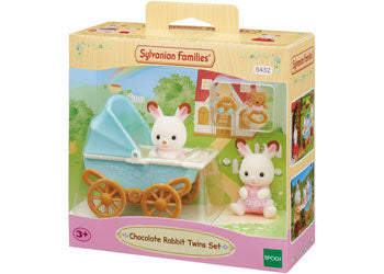 Sylvanian families chocolate rabbit twins set