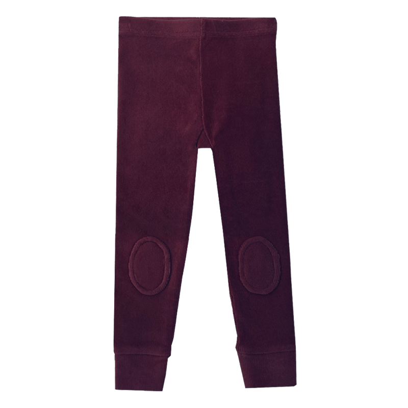 Rock Your Baby Corduroy Knee Patch Tights in plum