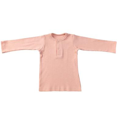 Ponchik Henley long sleeve tee Pink