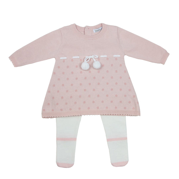 Beanstork Mary Jane Baby Girl Set in pink