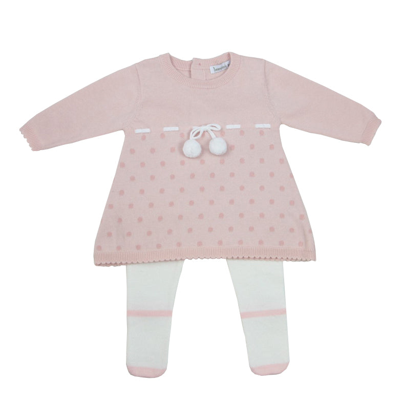 Beanstork Mary Jane Baby Girl Set in pink
