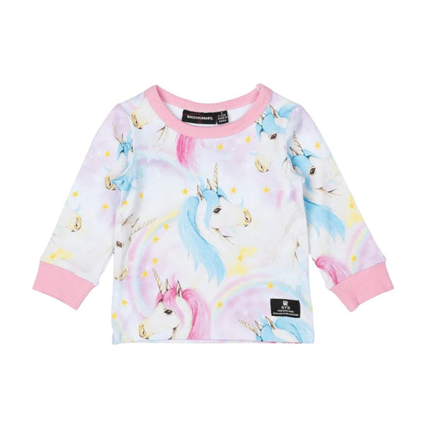 Rock Your Baby Fantasia Baby Long Sleeve T-Shirt in Multi colour