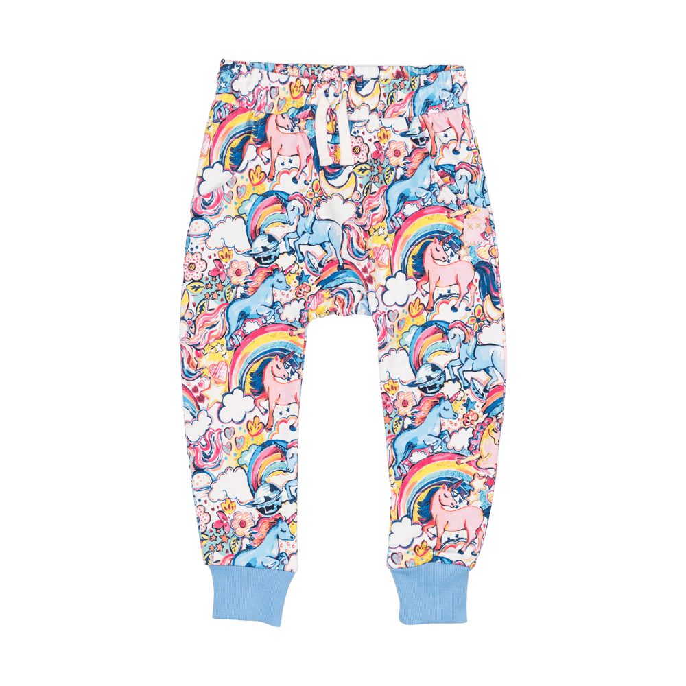 Rock Your Baby Unicorn Spectrum Track Pants in multicolour