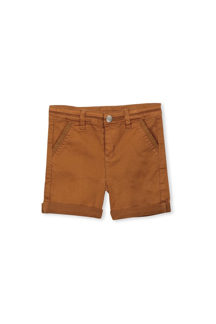 Milky clothing Boys  shorts In toffee